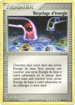 Recyclage d'énergie 84/97