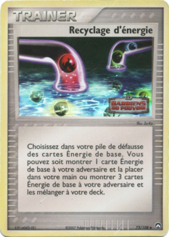 Recyclage d'énergie 73/108