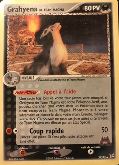 Grahyena de Team Magma 37/95