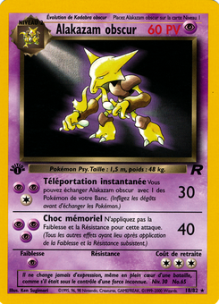 Alakazam obscur 18/82