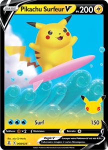 Pikachu Surfeur V 008/025