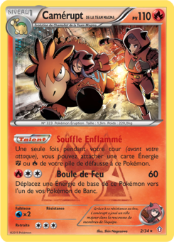 Camérupt de la Team Magma 2/34