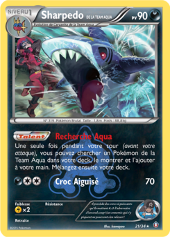 Sharpedo de la Team Aqua 21/34