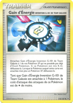 Gain d'Énergie Invention G-101 de Team Galaxie 116/127