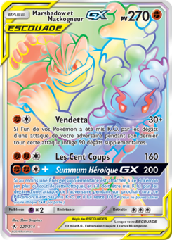 Marshadow et Mackogneur GX 221/214