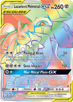 Lucario et Melmetal GX 224/214