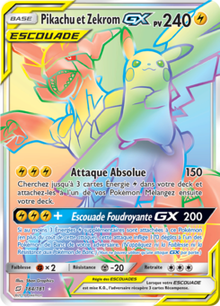 Pikachu et Zekrom GX 184/181