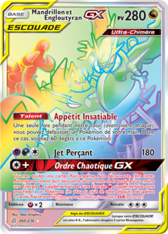 Mandrillon et Engloutyran GX 260/236