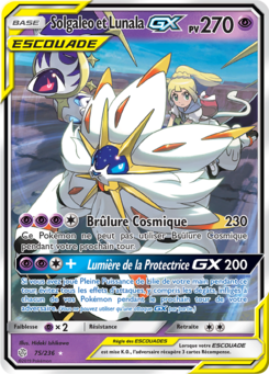 Solgaleo et Lunala GX 75/236
