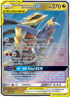 Carchacrok et Giratina GX 146/236