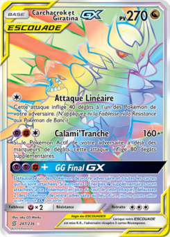 Carchacrok et Giratina GX 247/236