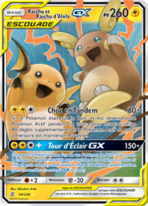 Raichu et Raichu d'Alola GX 54/236