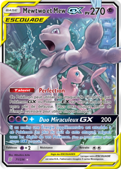 Mewtwo et Mew GX 71/236