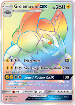 Grolem d'Alola GX 113/111