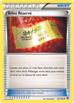 Billet Réservé 147/162